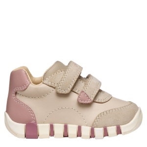 Pantofi sport fete Geox Iupidoo Girl Papyrus Lt Rose