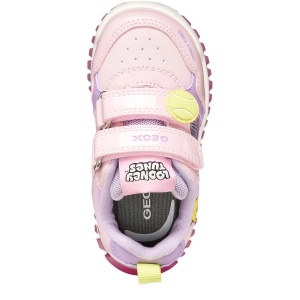 Pantofi sport fete Geox Lightyloo Lilac Tweety — vedere de sus