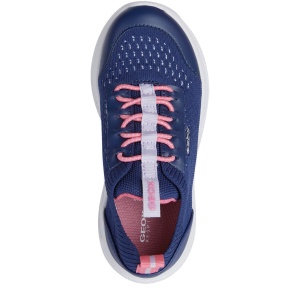 Pantofi sport fete Geox Sprintye G.B Navy Fuchsia - Img 4