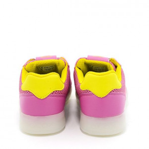 Pantofi Sport fete Kommodor GA Fuchsia LT Yellow - Img 3