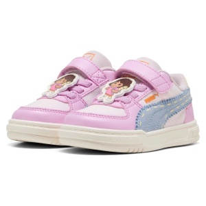 Pantofi sport fete Puma Caven III DORA AC+ Inf Mauve Glow-Chambray Blue-Powder Pink