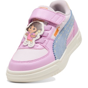 Pantofi sport fete Puma Caven III DORA AC+ PS Mauve Glow-Chambray Blue-Powder Pink - vedere în perspectivă - 407724/01