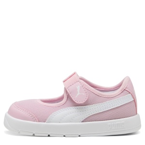 Pantofi sport fete Puma Courtflex v3 Lina V Inf Rose Mauve — vedere laterală