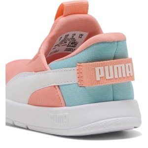 Pantofi sport fete Puma Courtflex v3 Sliptech Inf Pink — detaliu călcâi