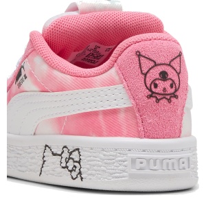 Pantofi sport fete Puma Suede XL HK FR AC Inf Magic Rose — detaliu călcâi