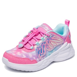 Pantofi sport fete Skechers Dream Racer Wing Brites Pink — vedere laterală detaliată