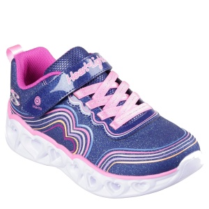 Pantofi sport fete Skechers Heart Lights Retro Hearts Navy mărimi 21-26 - Img 2