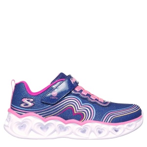 Pantofi sport fete Skechers Heart Lights Retro Hearts Navy mărimi 27-30