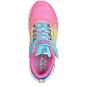 Pantofi sport fete Skechers Rainbow Cruisers Turquoise Multi - Img 4
