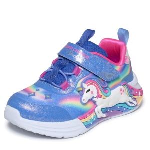 Pantofi sport fete Skechers Unicorn Chaser Blue Multi mărimi 21-26 — vedere laterală detaliată