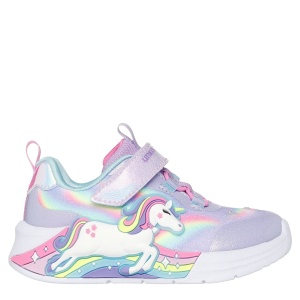 Pantofi sport fete Skechers Unicorn Chaser Lavander mărimi 21-26
