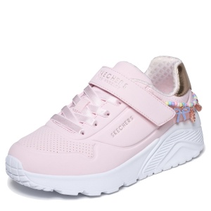 Pantofi sport fete Skechers Uno Lite Roz — vedere laterală detaliată