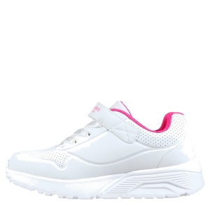 Pantofi sport fete Skechers Uno Lite White mărimi 27-32 — vedere din față