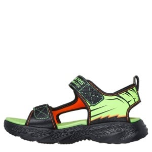 Sandale băieți Skechers Creature Splash Black Lime - Img 3