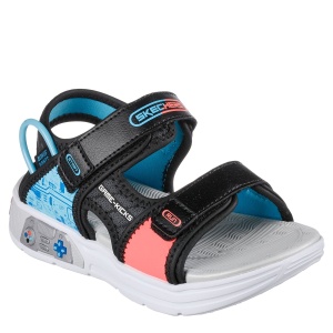 Sandale băieți Skechers Power Splash Black Multi - Img 2