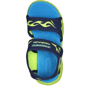 Sandale băieți Skechers Thermo Splash Hide Tide Navy Lime - 69060