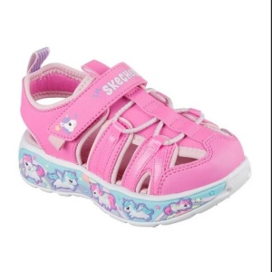 Skechers Sandale fete 303162N/PKLP Play Scene Splash Cute Crew incaltaminte copii bigstep