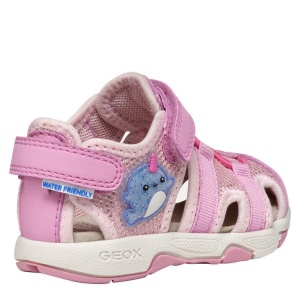 Sandale fete Geox Multy Girl Dk Pink — vedere din față