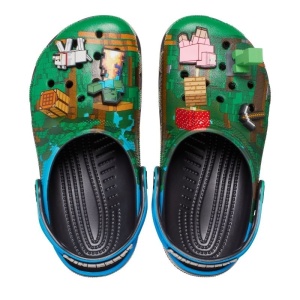 Sandale plaja baieti Minecraft Dark Forest Classic Clog - Img 23