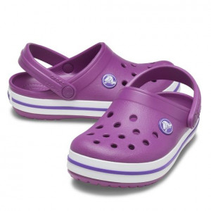 Sandale plaja Crocband Clog K Viola - Img 3