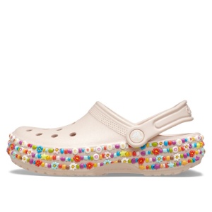 Papuci Fete Crocband Beaded Band Quartz încălțăminte copii bigstep