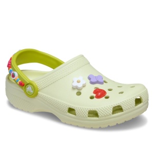 Sandale plaja fete Crocs Friendship Bracelet Frothy Green