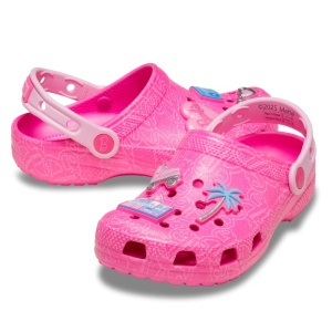 Sandale plaja fete Crocs Mattel Pink Barbie K incaltaminte copii bigstep