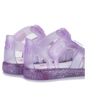 Sandale plajă fete Igor Tobby Gloss Unicornio Malva Glitter - 70229