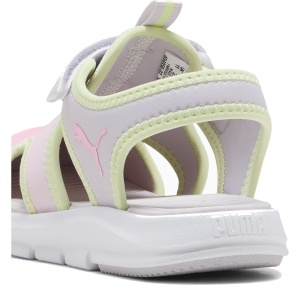 Sandale plajă fete Puma Fun Racer Come On PS Pink — detaliu călcâi