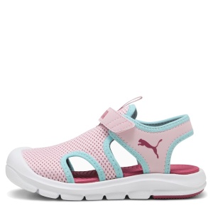 Sandale plajă fete Puma Fun Racer Sandal Mesh V PS Rose Mauve — vedere laterală