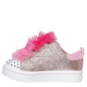 Teniși fete Skechers TwiLites 2.0 Tutu Cute Rose Gold - vedere din față - 314389N/RSGD