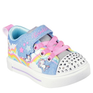 Teniși fete Skechers Twinkle Sparks Jumping Blue — vedere în perspectivă