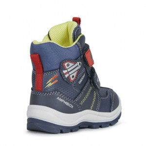 Geox Apreschi Baieti Flanfil B.B ABX Navy Red colectia Amphibiox