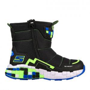 Skechers Apreschi Baieti Mega-Craft Cuboforce Black Lime incaltaminte copii bigstep