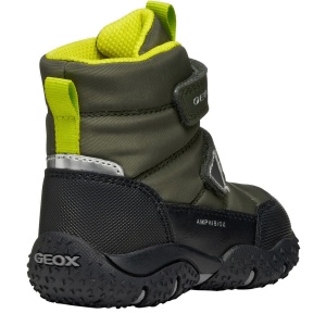 Apreschi impermeabil băieți Geox Baltic ABX Dk Green Lime — vedere din față