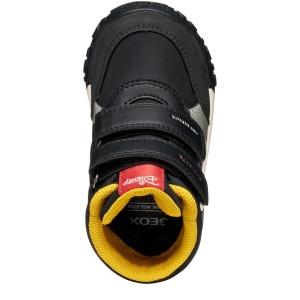Apreschi impermeabil băieți Geox Trekkyup Boy B Abx Black Red — vedere de sus