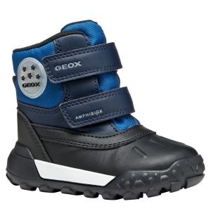 Apreschi impermeabil băieți Geox Trekkyup Boy B Abx Navy Jeans — vedere în perspectivă