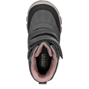 Apreschi impermeabil fete Geox Flanfil Girl B Abx Anthracite Dk Pink — vedere de sus
