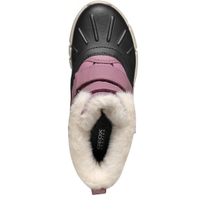 Apreschi impermeabil fete Geox Flexyper Girl B Ab Dk Rose Black — vedere de sus