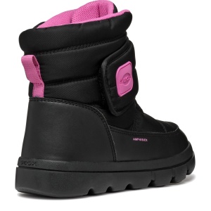 Apreschi impermeabil fete Geox J Willaboom Girl BA Black Fuchsia — vedere din față