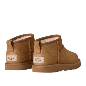UGG Cizme imblanite fete Classic Ultra Mini Dazzle Chestnut încălțăminte copii bigstep