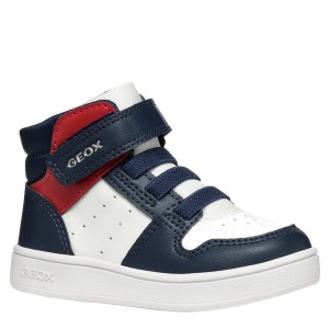 Ghete băieți Geox Eclyper Boy White Navy — vedere în perspectivă
