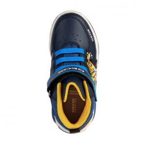 Geox Ghete Baieti J Inek B.C Navy Yellow incaltaminte copii bigstep