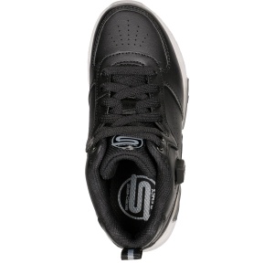 Ghete băieți Skechers S-Lights Remix Black - Img 4