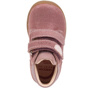 Ghete fete Geox Macchia Girl Rose Smoke - vedere de sus - B164PC/07722/C8025