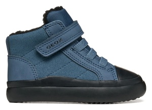 Ghete imblanite baieti Geox Gisli Boy Denim