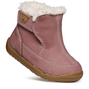 Ghete imblanite fete Macchia Girl Dk Pink Nubuc - B664PC/00033/C8006 - unghi