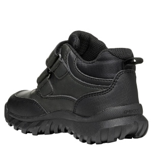 Ghete impermeabile băieți Geox Simbyos Boy B Abx Black — vedere din spate