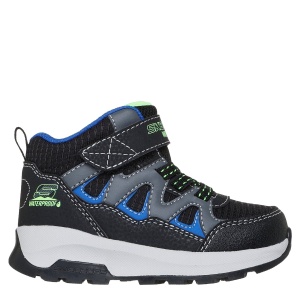 Ghete impermeabile băieți Skechers Storm Blazer Drizzle Squad Black mărimi 23-26