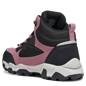 Ghete impermeabile fete Geox Magnetar G. B Abx Girl Dark Rose/Black - J464LB/050FU/C9321 - spate